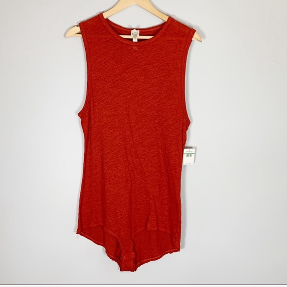 Free People | Bodysuit Terra-Cotta | Sz L - Picture 2 of 7